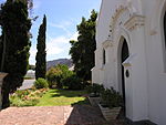 The old Mission Church at Montagu was built in 1907 and is of considerable interest, both from the architectural point of view and with regard to the unique street facade of Long Street. Type of site: Church, Museum Previous use: Church. Current use: Museum.