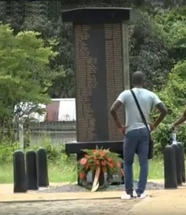 monument van 176 jaar boerenkolonisatie in Suriname