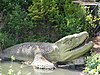 The Mosasaurus sculpture from the "Dinosaur" Court