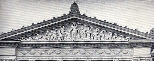 Pediment on the Women's Building, Columbian Expo. Chicago, Il, USA, 1893