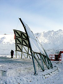 January 2010: The last section of the old dome, before it was removed the next day.