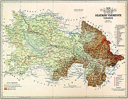 Comitato di Szatmár – Mappa