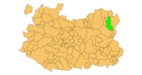 Situación del municipio de Tomelloso dentro de la provincia