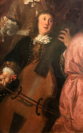 Dietrich Buxtehude, detail van een schilderij (1674) van Johannes Voorhout.