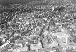 Bahnhofsquartier vom Bahnhof gesehen (1962)