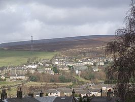 Tintwistle gezien vanuit Hadfield