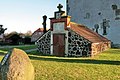 Grabmal des Oberst Hattdorf von 1788 an der Sankt-Marien-Kirche