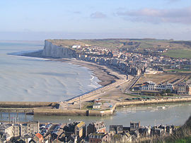 A view of the town from Tréport