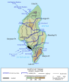 Map of the Battle of Tinian from 1944