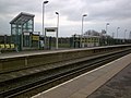 A view of the entrance from the platform.