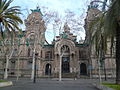 Palau de la Justícia - Palaca of Justice in Barcelona (with the details covered in a Christo-like wrapping), built together with Enric Sagnier i Villavecchia.