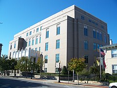 Courthouse built on site of the San Carlos