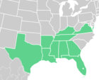 Symphyotrichum pratense distribution map