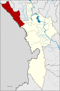 District location in Tak province