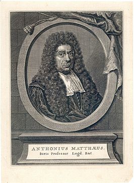 Antonius Matthaeus III (1635-1710)