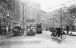 Triebwagen (TF 13/25) auf der Linie 23 am Askanischen Platz, 1929