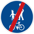 C 9b: End of shared pedestrian and cycle path