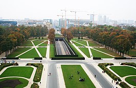 Tunnel onder het Jubelpark aan het begin van de Tervurenlaan