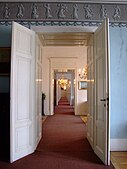 View through an enfilade at Opočno Castle in the Czech Republic