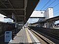 A view of the station platforms.