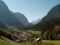 Kühtaisattel, Westrampe, Blick auf Oetz