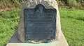 Memorial plaque on Nathaniel Massie monument.