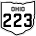 State Route 223 marker