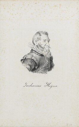 Lithografie met een portret van Zacharias Heyns (Universiteit van Amsterdam, OTM: Pr E 3214)