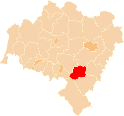 Location within the voivodeship