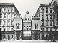 Synagoge Leopoldsgasse in Wien, eingeweiht 1893, zerstört 1938; alte Postkarte mit idealisierter Ansicht[16]