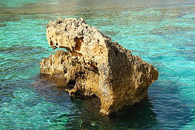 Batu di Cala Barques, Cala Saint Vinceç, Majorca, Spanyol