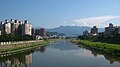 Blick auf den Fluss Sanxia