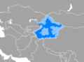 Uyghur Language distribution