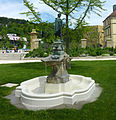 Geigerbrunnen im Stadtgarten in Schwäbisch Gmünd (Wilhelm Widemann 1906)