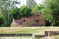 Ruïne van een bastion van dit kasteel in het stadspark van Zossen