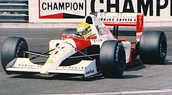 Senna a McLarennel a monacói nagydíjon