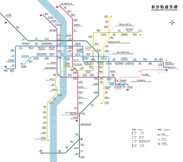 Metrokaart van Changsha (2023)