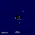 Image 14An exoplanet or extrasolar planet is a planet outside the Solar System. The first possible evidence of an exoplanet was noted in 1917 but was not then recognized as such. The first confirmation of the detection occurred in 1992. A different planet, first detected in 1988, was confirmed in 2003. The James Webb Space Telescope (JWST) is expected to discover more exoplanets, and to give more insight into their traits, such as their composition, environmental conditions, and potential for life. (Full article…)