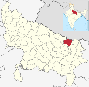 Positionskarte des Distrikts Siddharthnagar