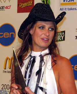 Kasey Chambers tijdens de 2004 ARIA Awards