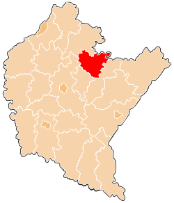 Location within the voivodeship