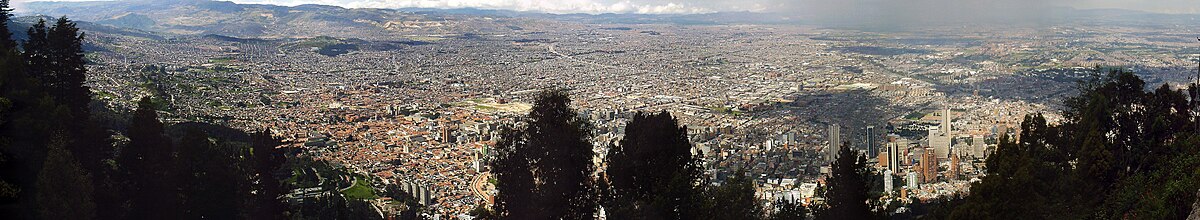 Panorama over Bogota