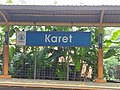 Papan nama Stasiun Karet era KCJ