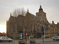 Bertinuskerk in Poperinge, Westflandern, Belgien