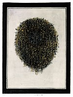 Pravoslav Sovák, Portrait in the Mirror I (1964), combined technique