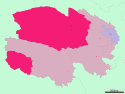 Location of Haixi Prefecture in Qinghai