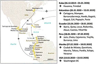 Reiseverlauf Humboldt 2020