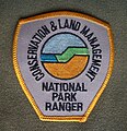 National Park Ranger shoulder badge for Western Australia Department of Conservation and Land Management staff uniform in 2005.