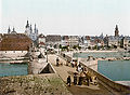 Mainbrücke in Würzburg (um 1900).