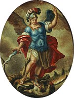 Ο Αρχάγγελος Μιχαήλ καταβάλλει τον Σατανά, Κέρκυρα, παράρτημα Εθνικής Πινακοθήκης